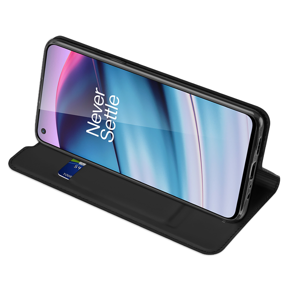 Etui zamykane z klapk� i magnesem Dux Ducis Skin Pro czarny OnePlus Nord CE 5G / 6