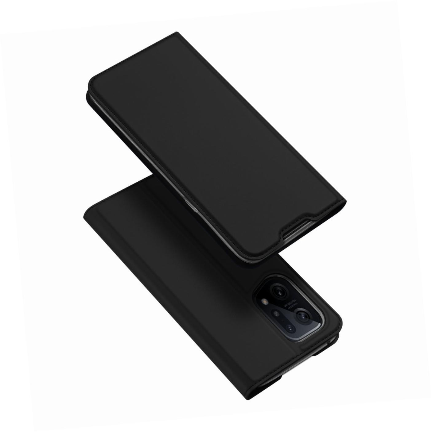 Etui zamykane z klapk� i magnesem Dux Ducis Skin Pro czarny Oppo Find X5