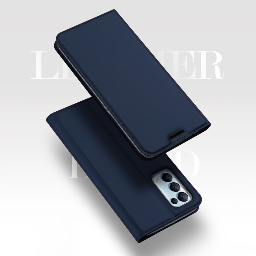 Etui zamykane z klapk� i magnesem Dux Ducis Skin Pro czarny Oppo Reno 5 5G / 11