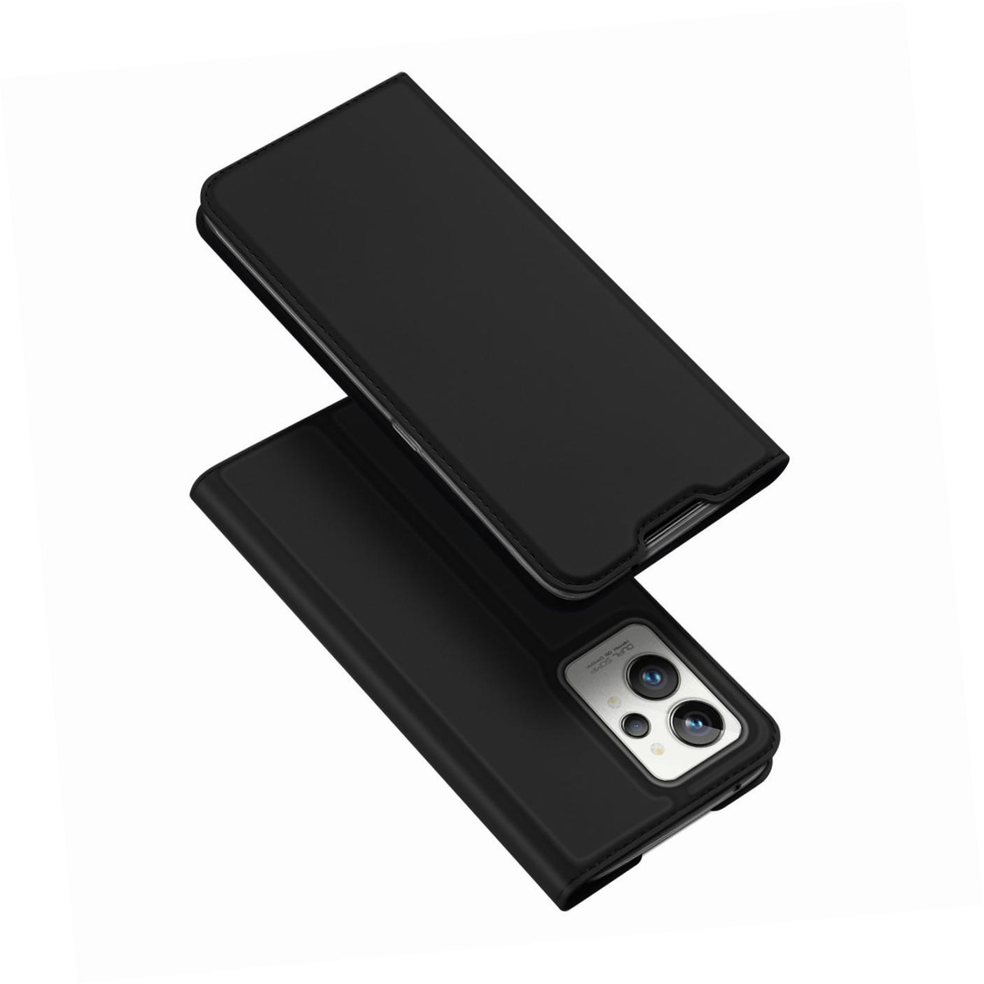 Etui zamykane z klapk� i magnesem Dux Ducis Skin Pro czarny Realme GT 2 Pro