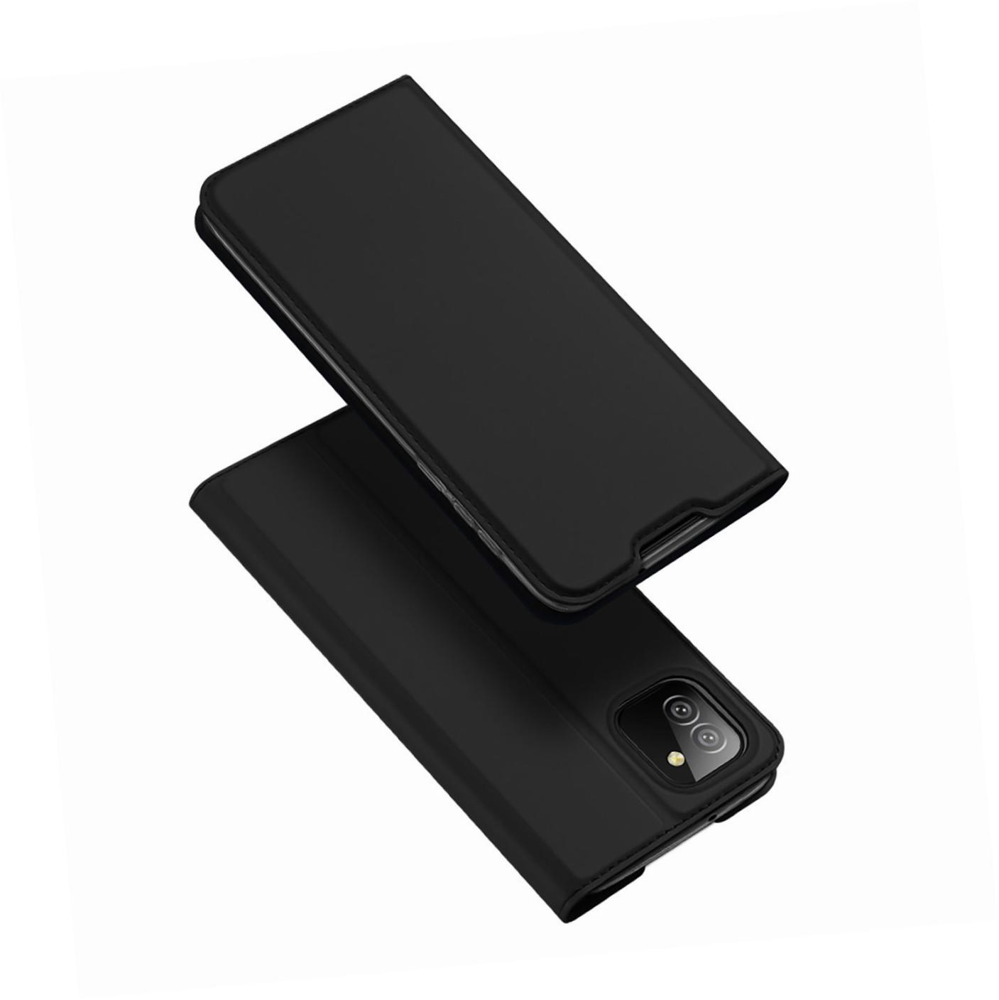 Etui zamykane z klapk� i magnesem Dux Ducis Skin Pro czarny Samsung Galaxy A03