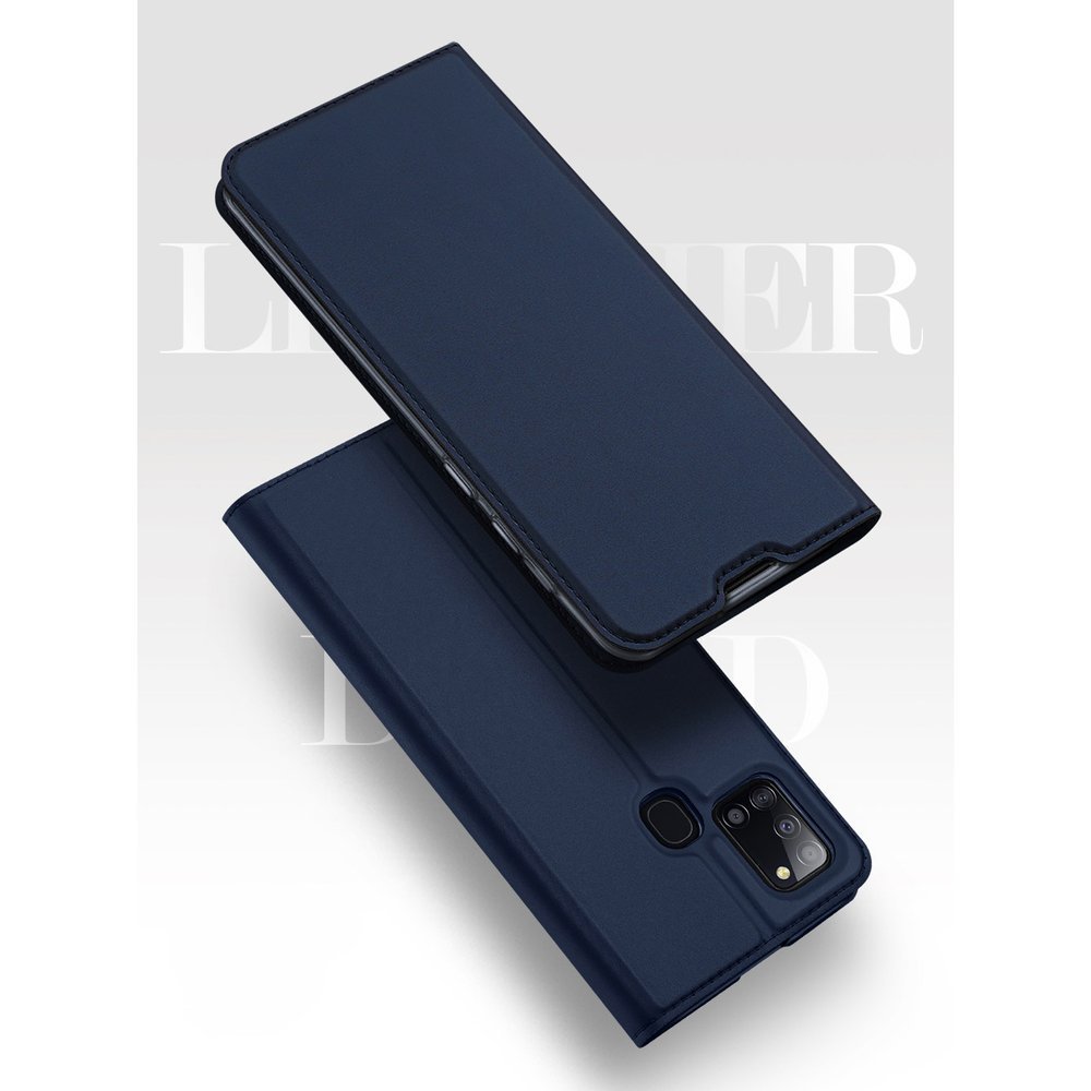Etui zamykane z klapk� i magnesem Dux Ducis Skin Pro czarny Samsung Galaxy A21s / 10