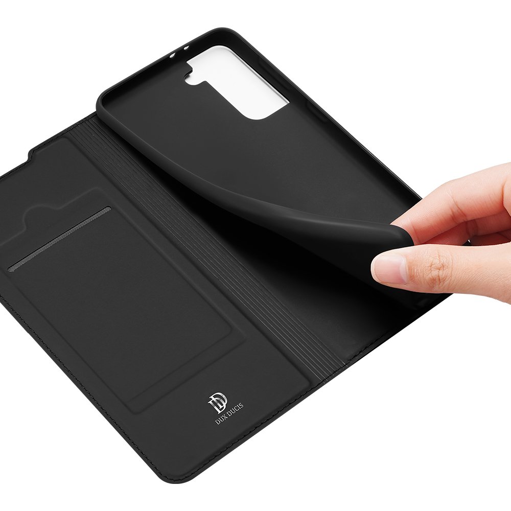 Etui zamykane z klapk i magnesem Dux Ducis Skin Pro czarny Samsung Galaxy S21 5G / 6
