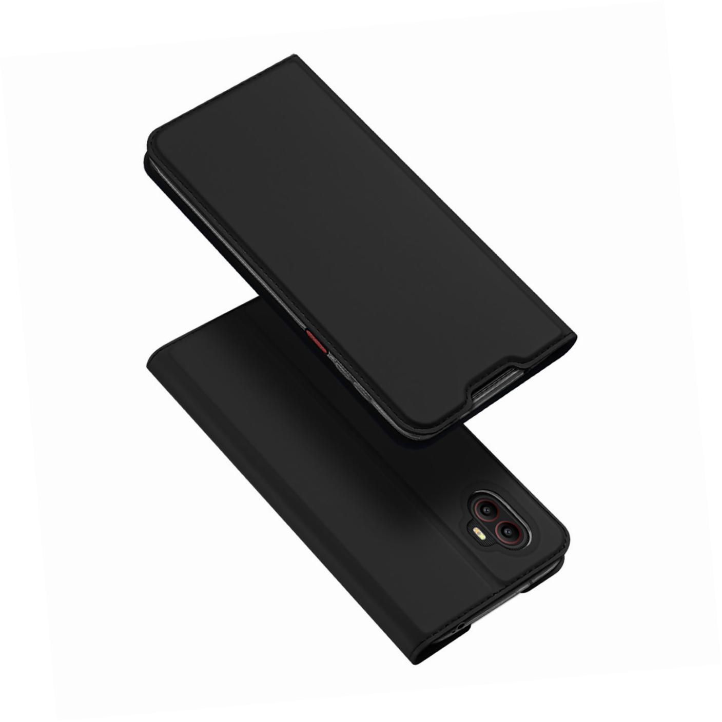 Etui zamykane z klapk� i magnesem Dux Ducis Skin Pro czarny Samsung Galaxy Xcover 6 Pro