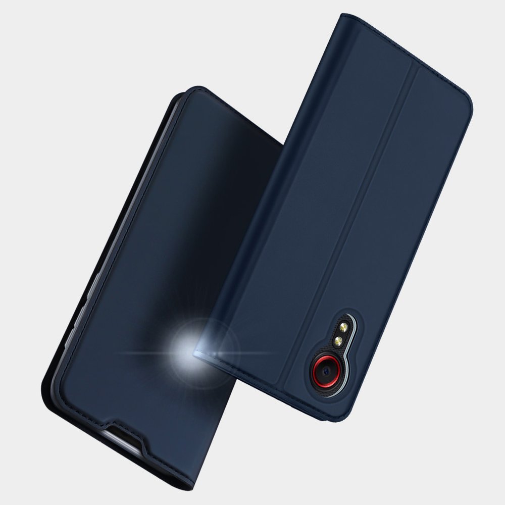 Etui zamykane z klapk� i magnesem Dux Ducis Skin Pro czarny Samsung Galaxy Xcover 5 / 12