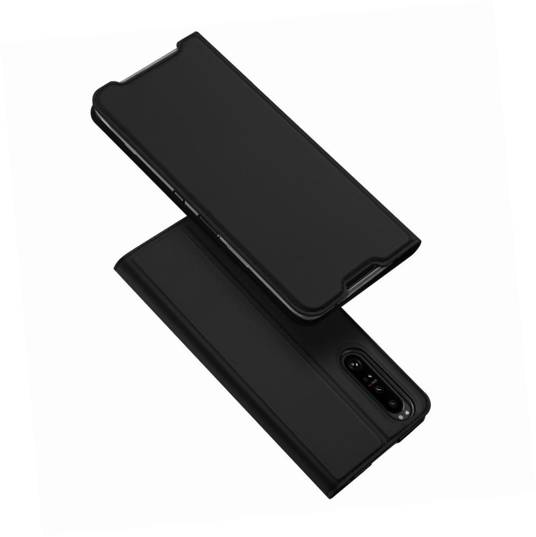 Etui zamykane z klapk� i magnesem Dux Ducis Skin Pro czarny Sony Xperia 1 III