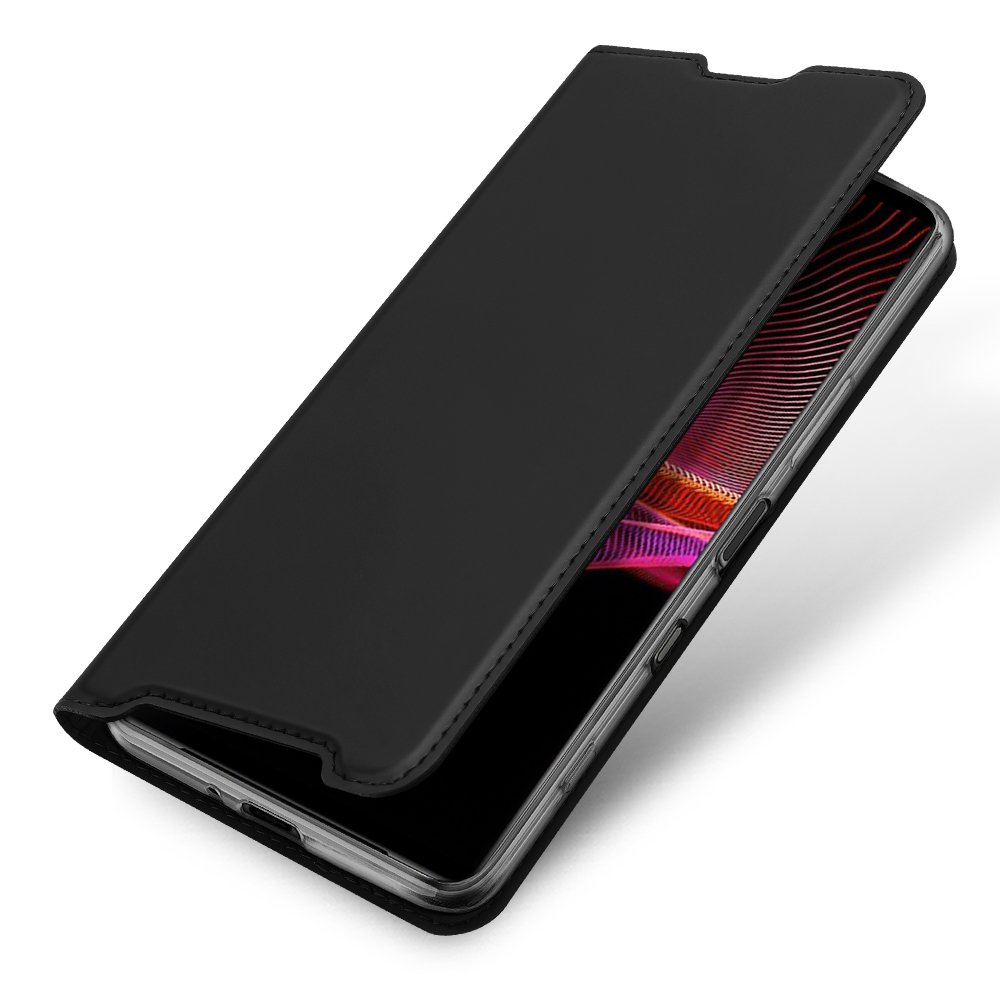 Etui zamykane z klapk� i magnesem Dux Ducis Skin Pro czarny Sony Xperia 1 III / 4