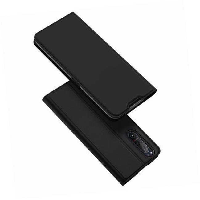 Etui zamykane z klapk� i magnesem Dux Ducis Skin Pro czarny Sony Xperia 5 II