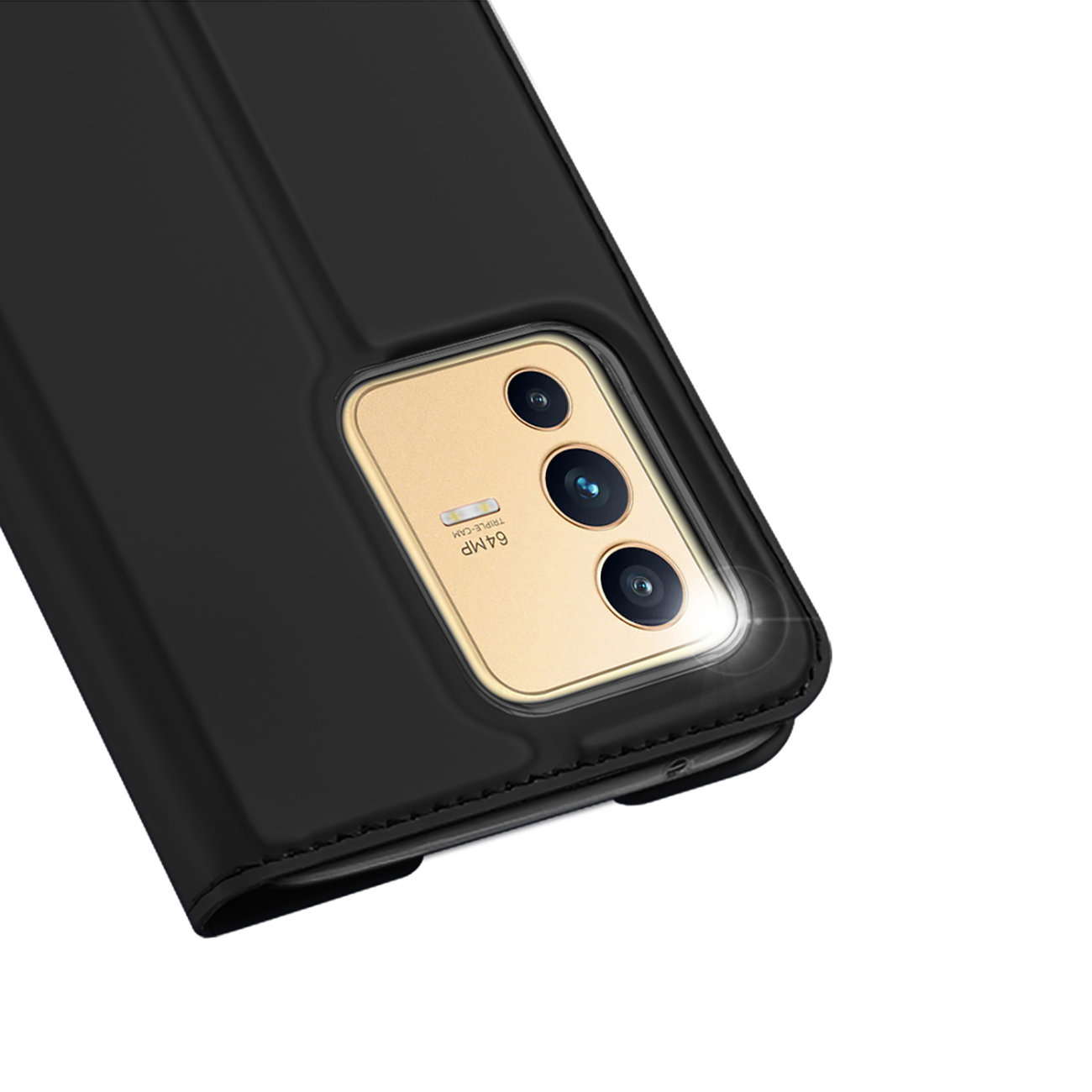 Etui zamykane z klapk� i magnesem Dux Ducis Skin Pro czarny Vivo V23 5G / 3