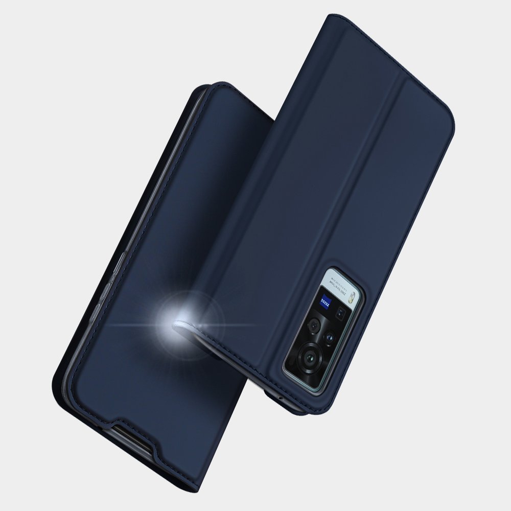 Etui zamykane z klapk� i magnesem Dux Ducis Skin Pro czarny Vivo X60 Pro / 12