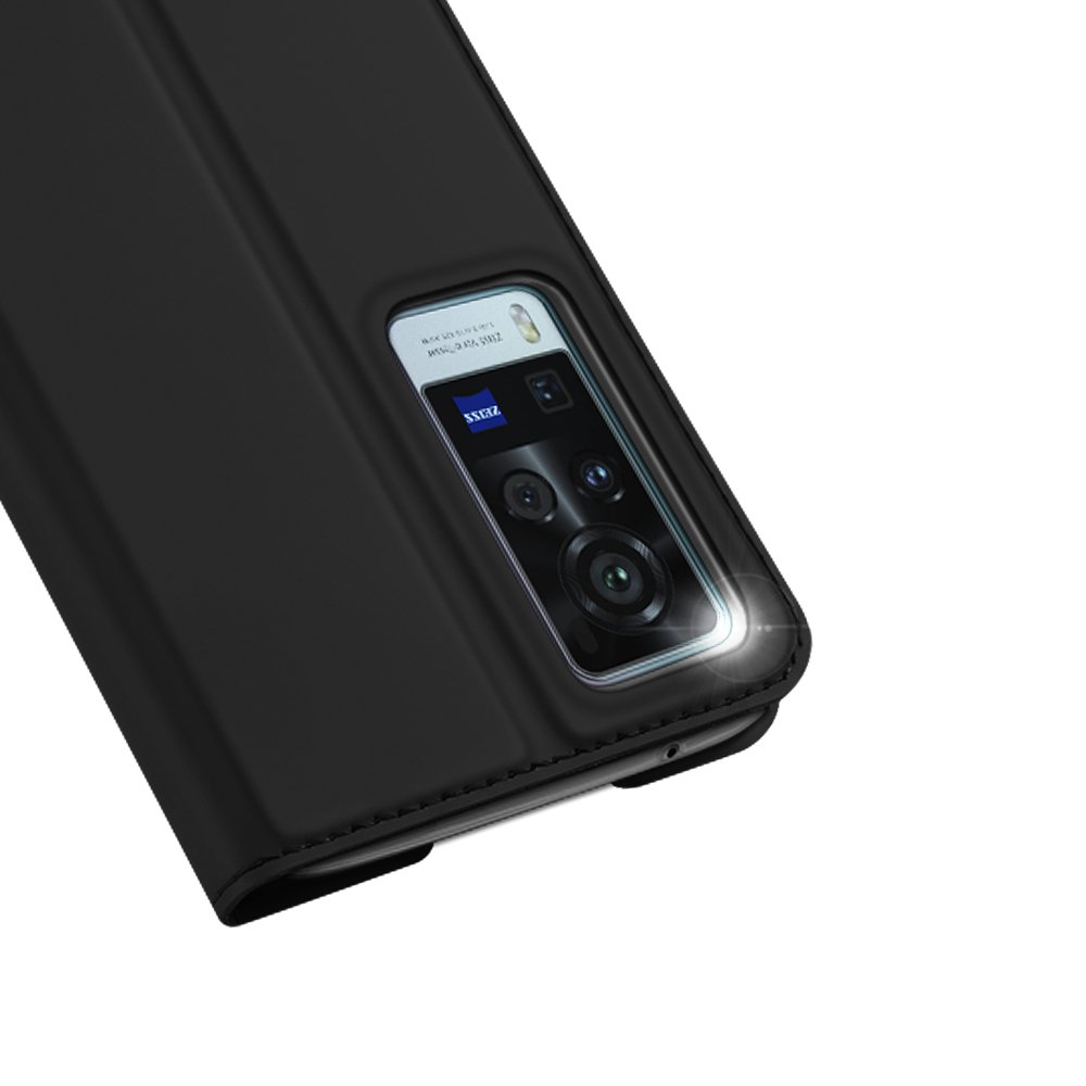 Etui zamykane z klapk i magnesem Dux Ducis Skin Pro czarny Vivo X60 Pro / 3