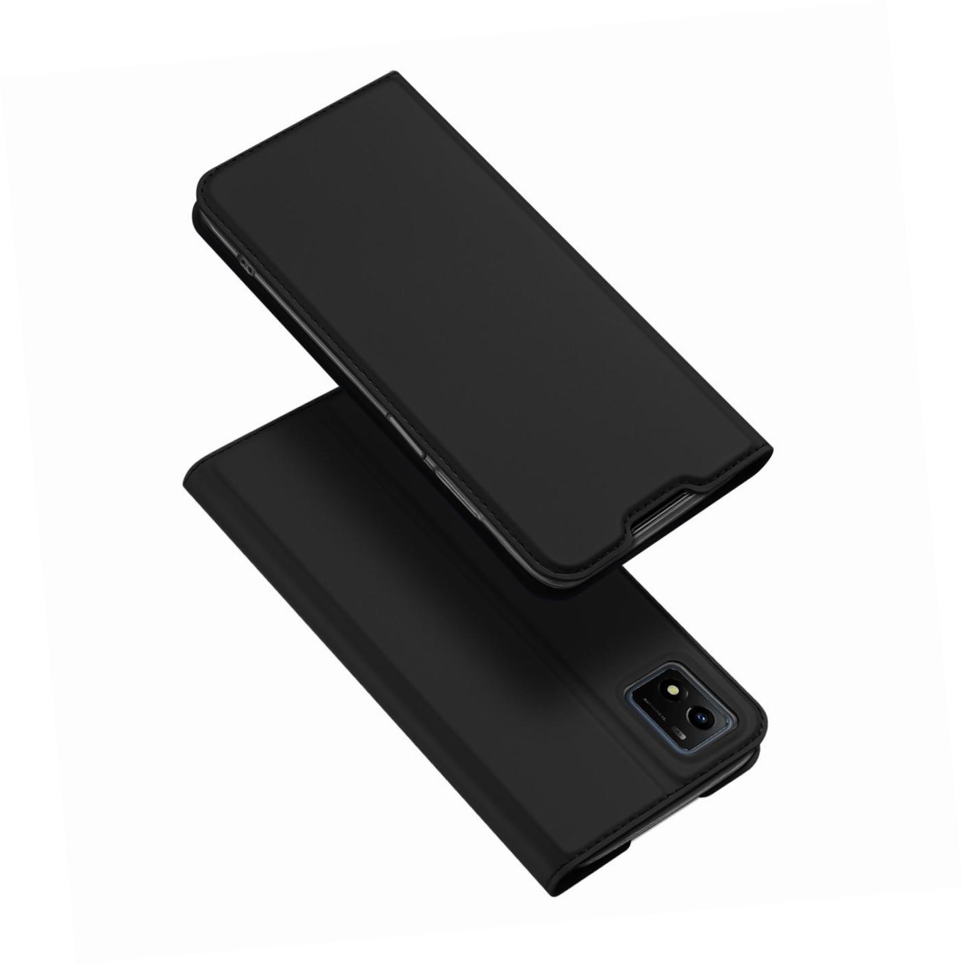 Etui zamykane z klapk� i magnesem Dux Ducis Skin Pro czarny Vivo Y01