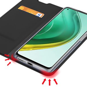 Etui zamykane z klapk� i magnesem Dux Ducis Skin Pro czarny Xiaomi Mi 10T / 12