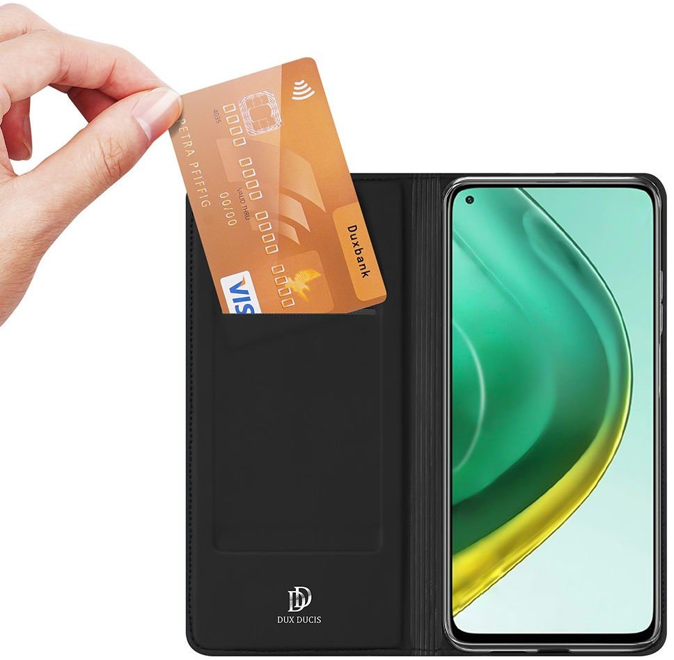 Etui zamykane z klapk� i magnesem Dux Ducis Skin Pro czarny Xiaomi Mi 10T / 6