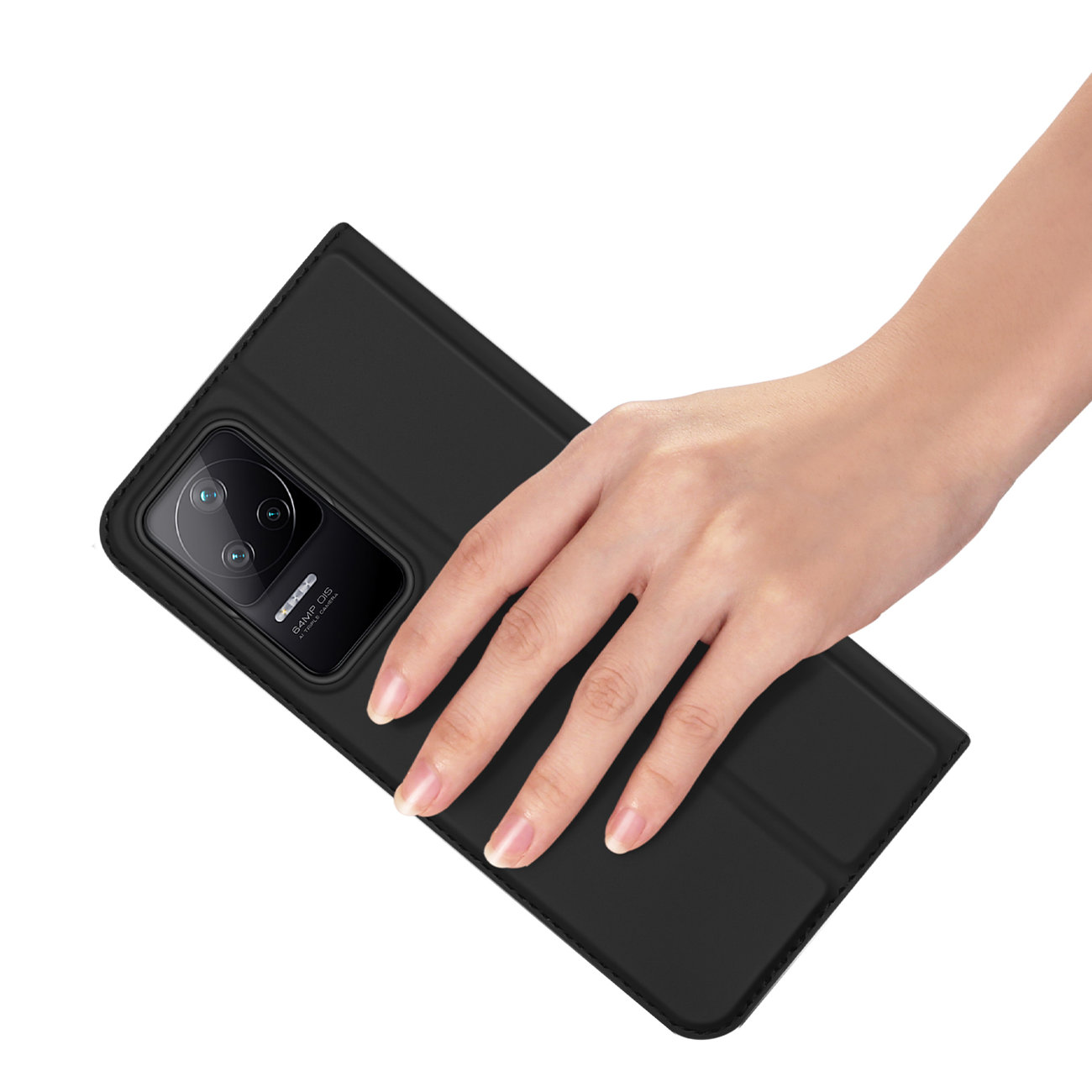 Etui zamykane z klapk� i magnesem Dux Ducis Skin Pro czarny Xiaomi POCO F4 5G / 6