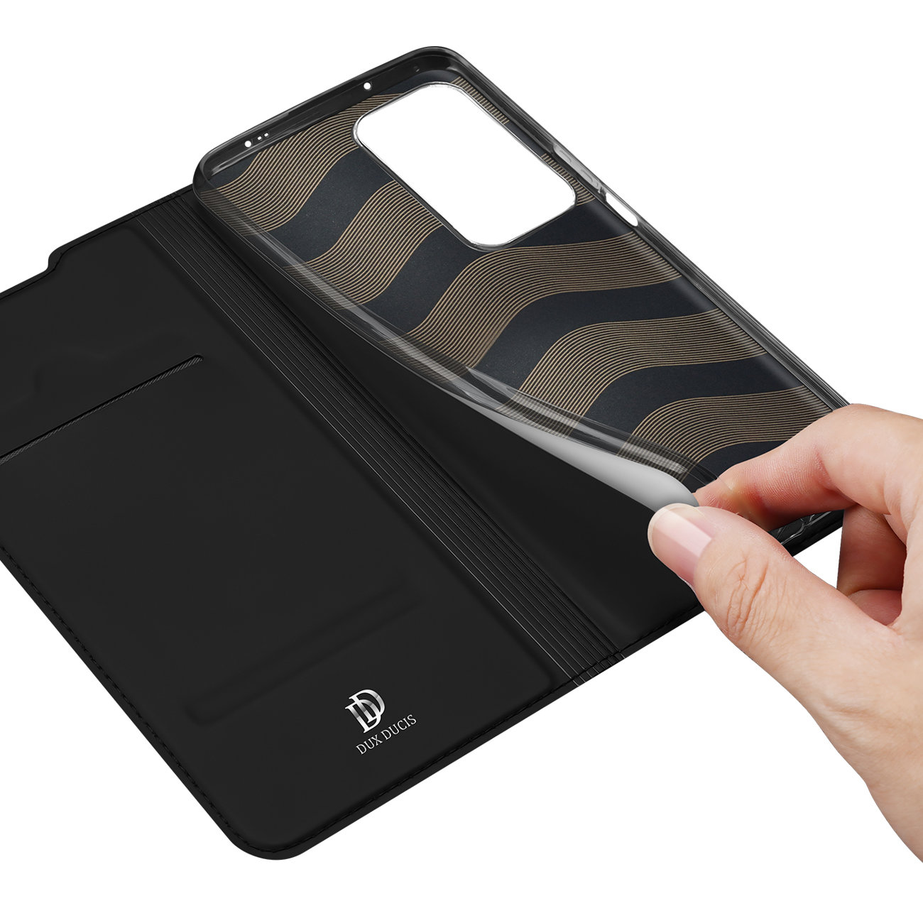 Etui zamykane z klapk� i magnesem Dux Ducis Skin Pro czarny Xiaomi POCO F4 5G / 8