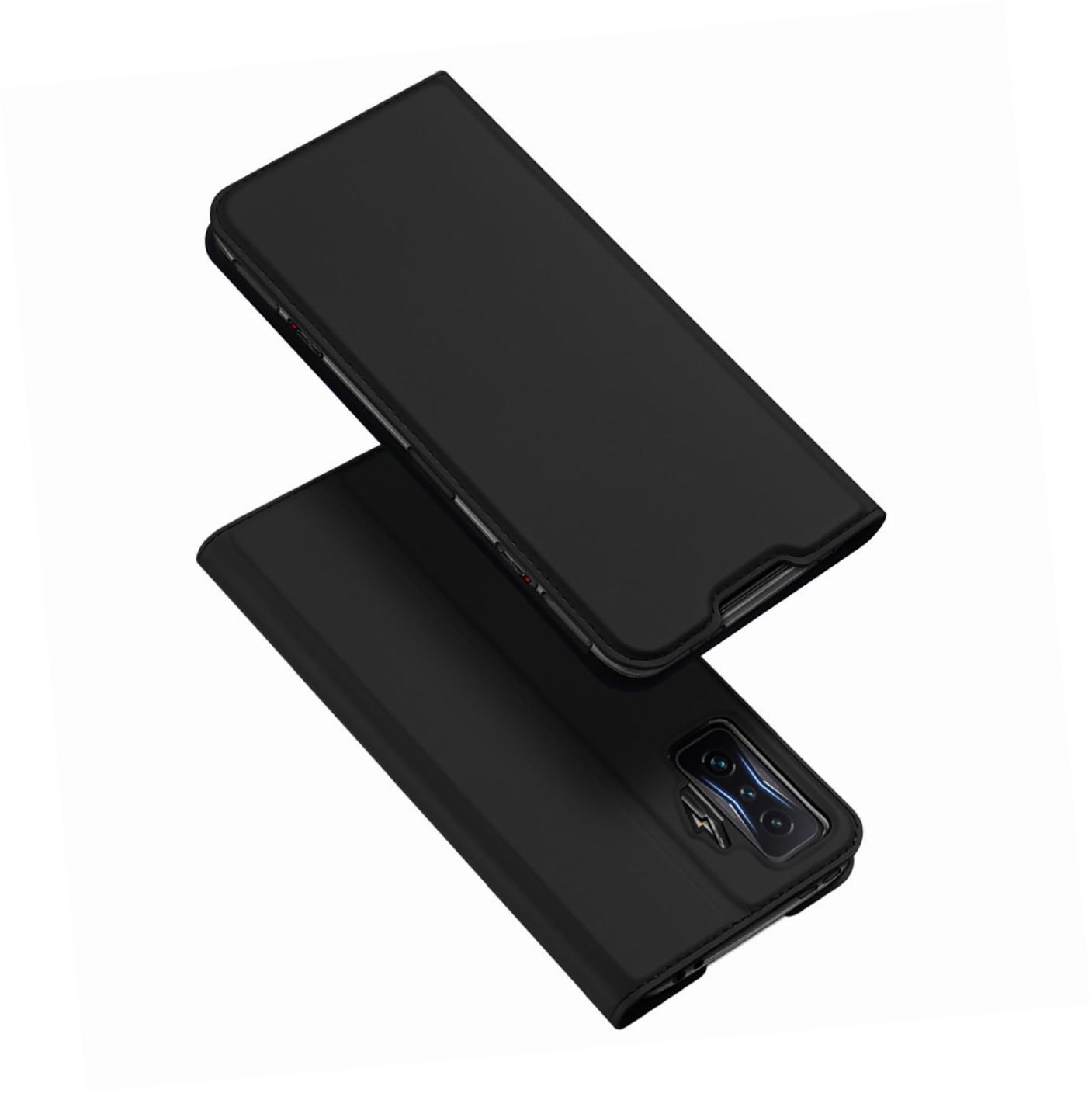 Etui zamykane z klapk� i magnesem Dux Ducis Skin Pro czarny Xiaomi POCO F4 GT