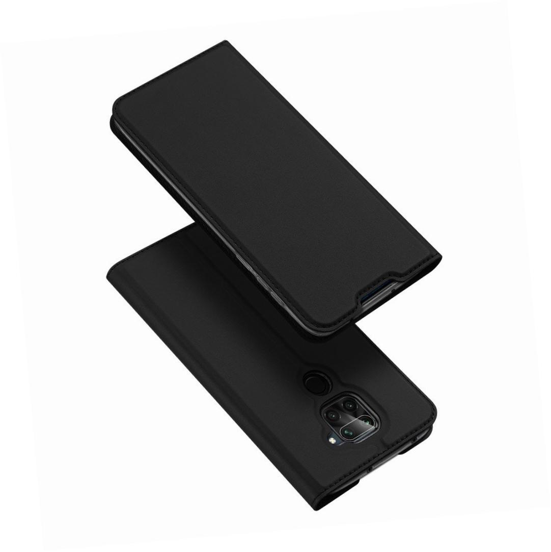Etui zamykane z klapk� i magnesem Dux Ducis Skin Pro czarny Xiaomi Redmi Note 9