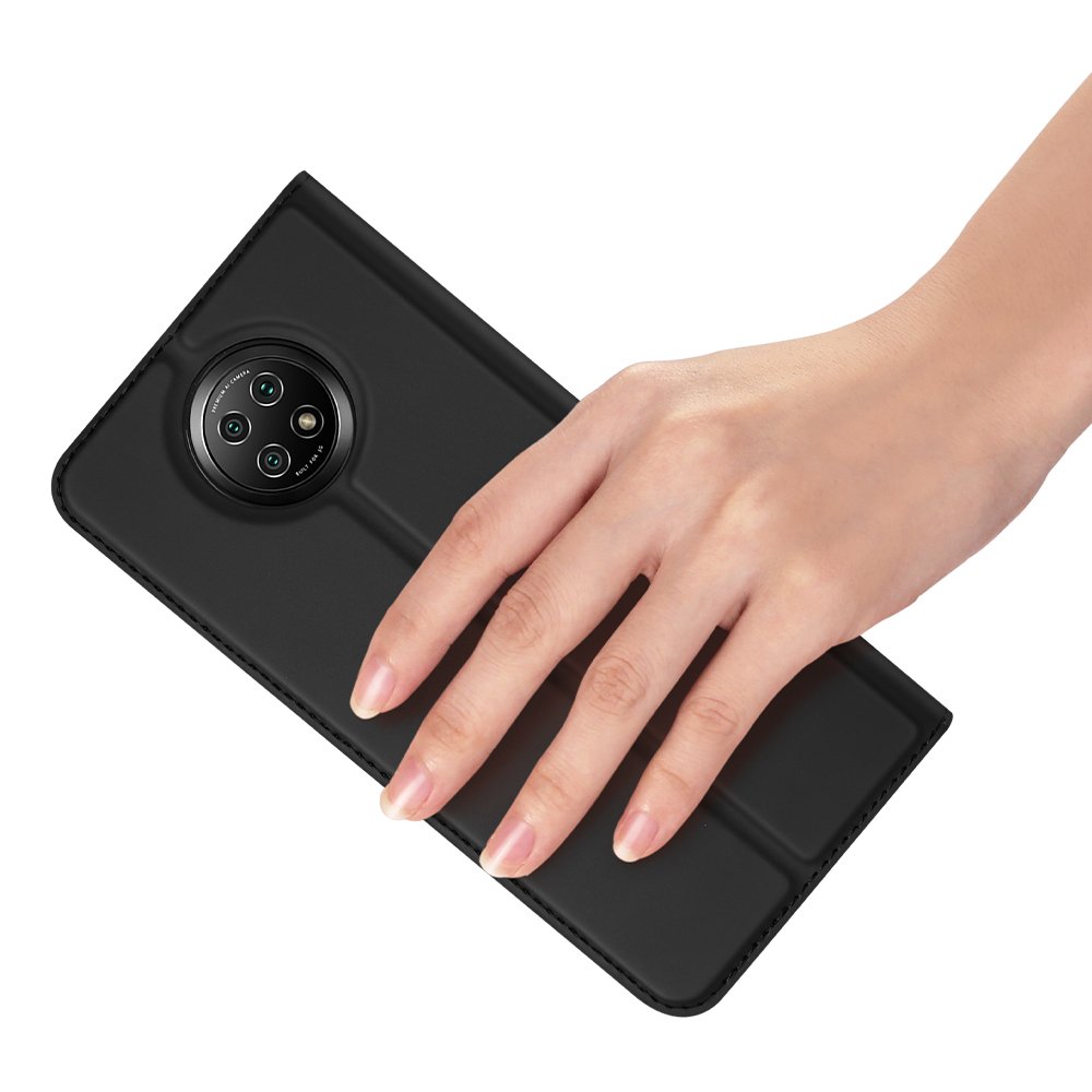Etui zamykane z klapk i magnesem Dux Ducis Skin Pro czarny Xiaomi Redmi Note 9T 5G / 7