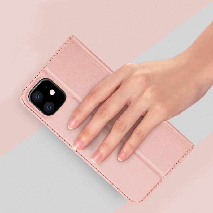 Etui zamykane z klapk� i magnesem Dux Ducis Skin Pro niebieski Apple iPhone 11 / 7