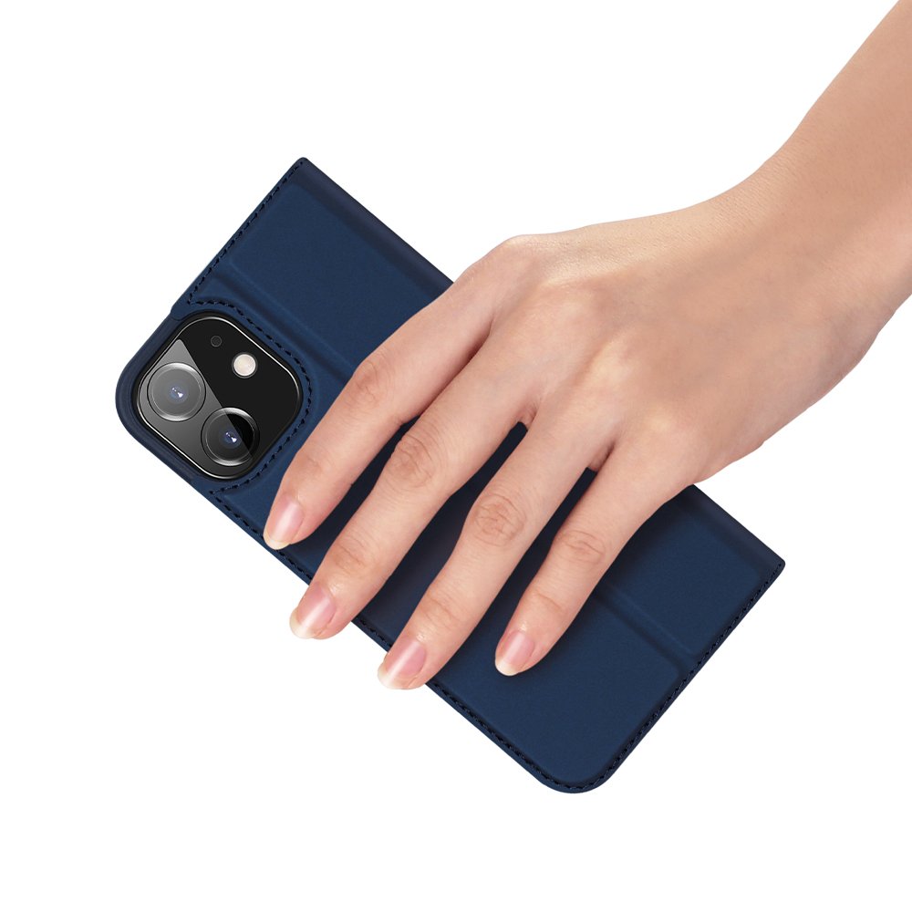 Etui zamykane z klapk i magnesem Dux Ducis Skin Pro niebieski Apple iPhone 12 Mini / 8