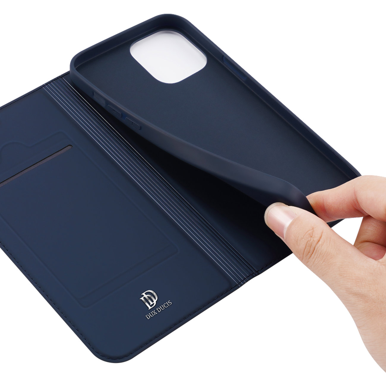 Etui zamykane z klapk i magnesem Dux Ducis Skin Pro niebieski Apple iPhone 13 / 7