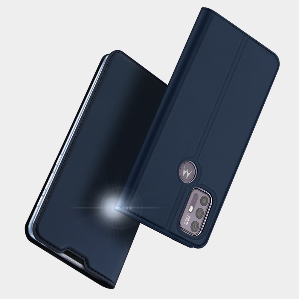 Etui zamykane z klapk� i magnesem Dux Ducis Skin Pro niebieski Motorola Moto G30 / 11