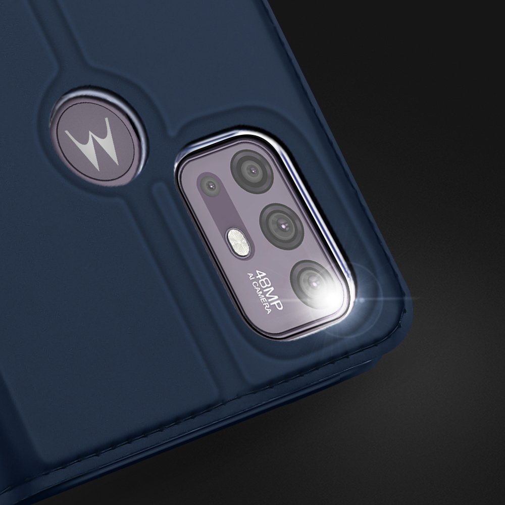 Etui zamykane z klapk i magnesem Dux Ducis Skin Pro niebieski Motorola Moto G30 / 12