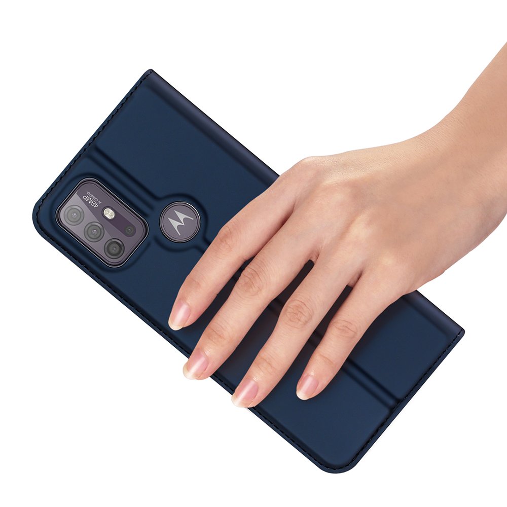 Etui zamykane z klapk i magnesem Dux Ducis Skin Pro niebieski Motorola Moto G30 / 7