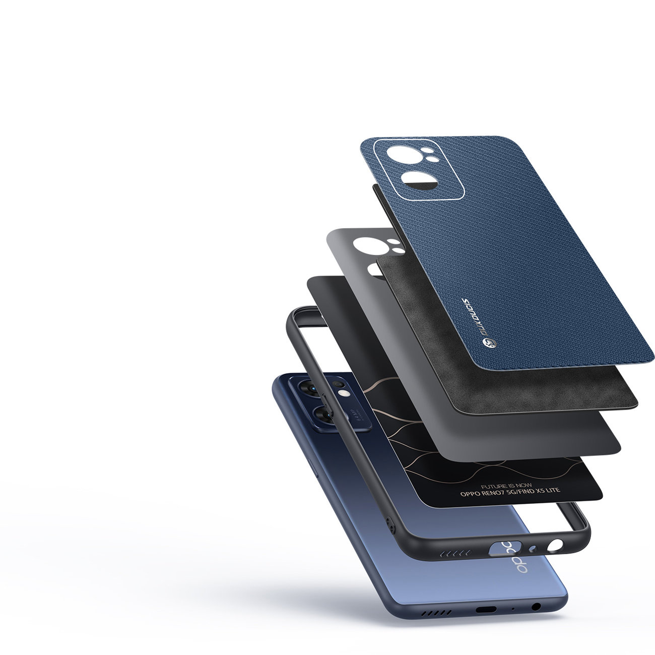 Pokrowiec Dux Ducis Skin Pro niebieski Oppo Find X5 Lite / 2 Pokrowiec Dux Ducis Skin Pro niebieski Oppo Find X5 Lite / 2