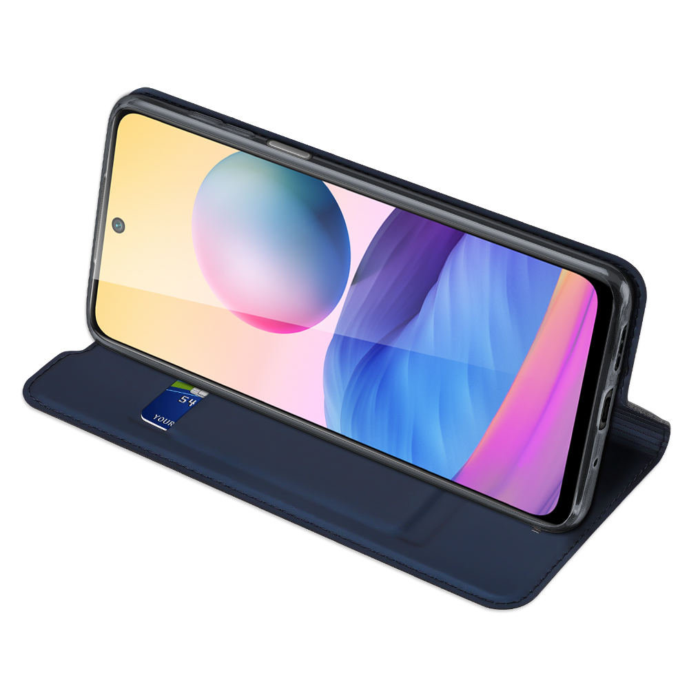 Etui zamykane z klapk� i magnesem Dux Ducis Skin Pro niebieski Poco M3 Pro / 7