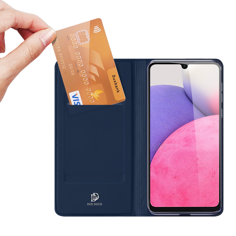 Etui zamykane z klapką i magnesem Dux Ducis Skin Pro niebieski Samsung Galaxy A33 5G / 2 Etui zamykane z klapką i magnesem Dux Ducis Skin Pro niebieski Samsung Galaxy A33 5G / 2