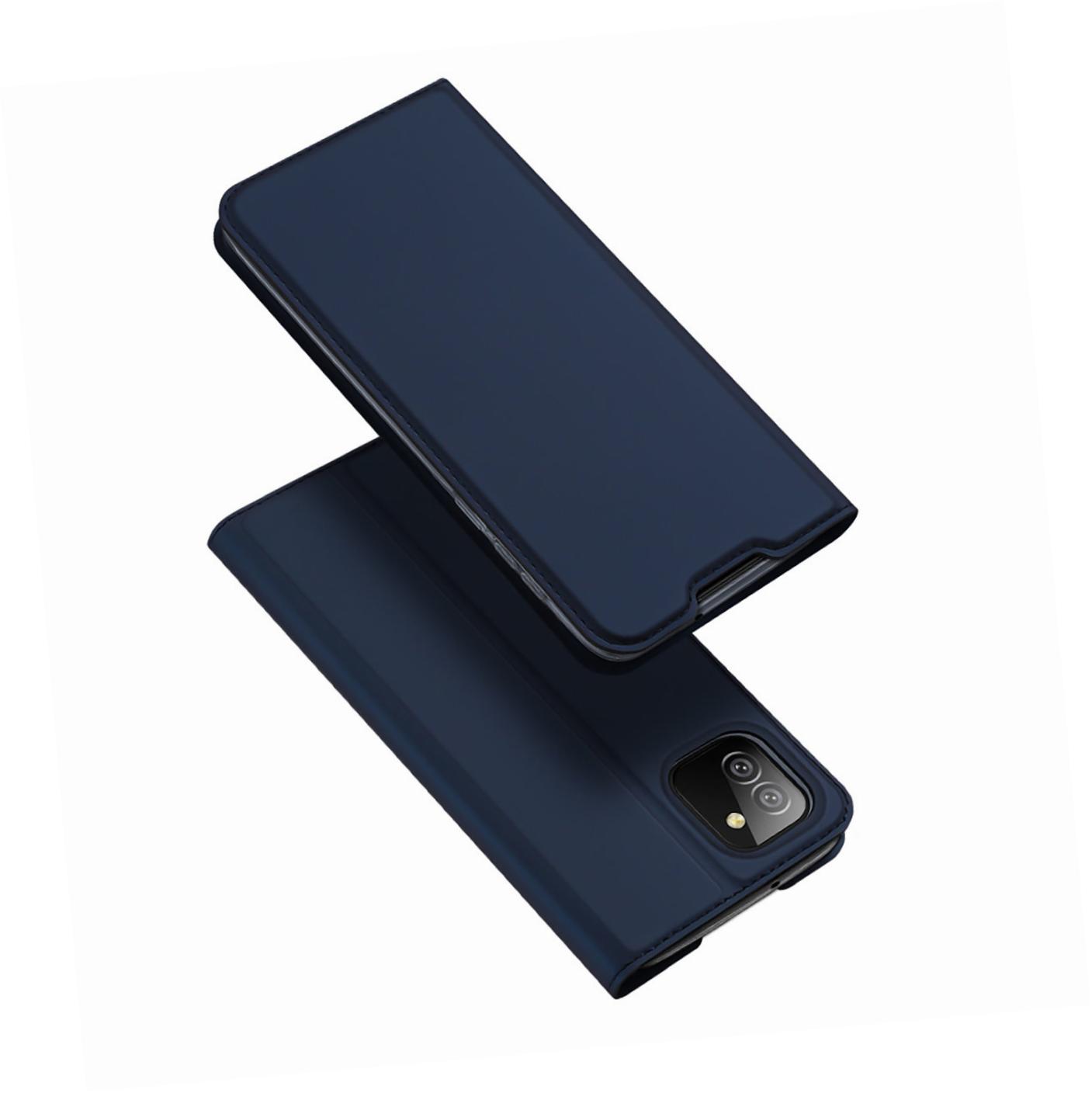 Etui zamykane z klapk i magnesem Dux Ducis Skin Pro niebieski Samsung Galaxy A03