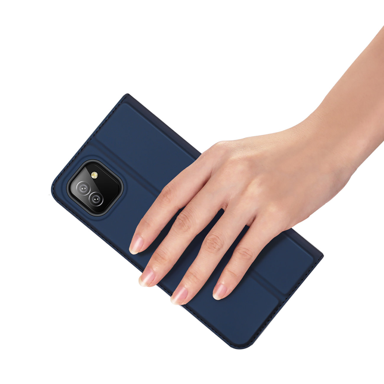 Etui zamykane z klapk i magnesem Dux Ducis Skin Pro niebieski Samsung Galaxy A03 / 7