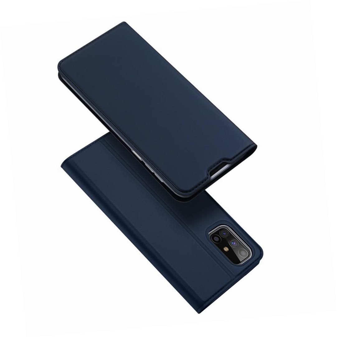 Etui zamykane z klapk� i magnesem Dux Ducis Skin Pro niebieski Samsung Galaxy M31s