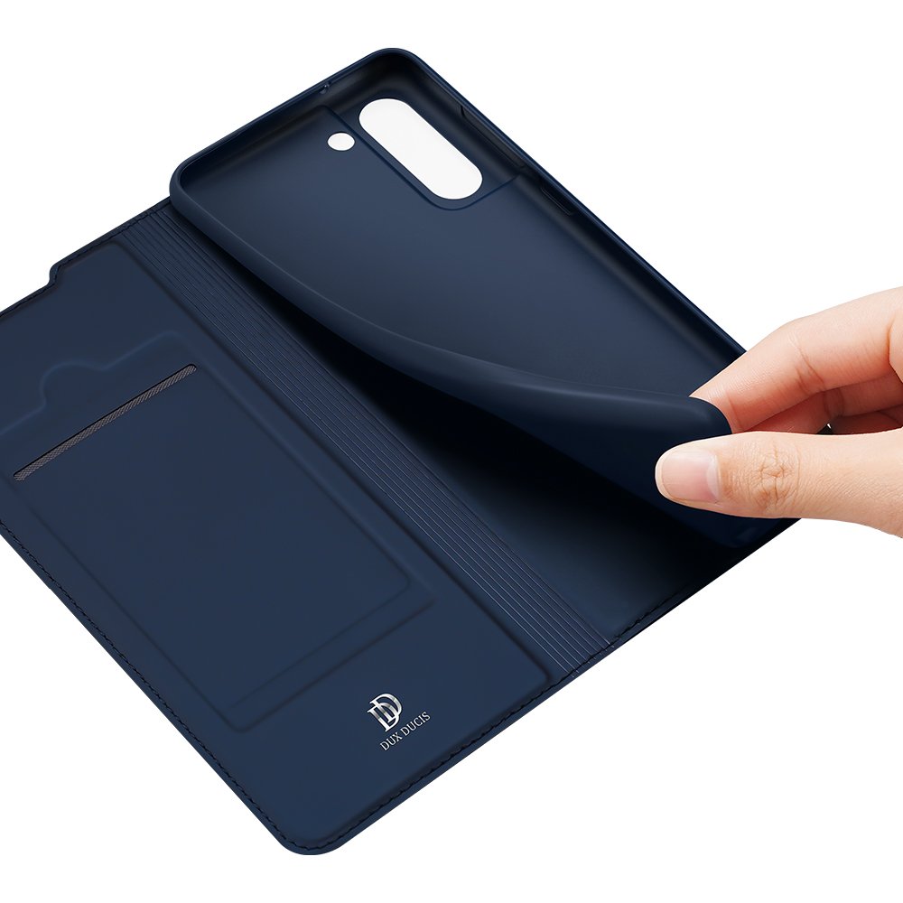Etui zamykane z klapk i magnesem Dux Ducis Skin Pro niebieski Samsung Galaxy S21 FE 5G / 9