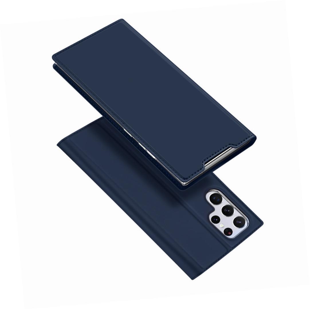 Etui zamykane z klapk� i magnesem Dux Ducis Skin Pro niebieski Samsung Galaxy S22 Ultra
