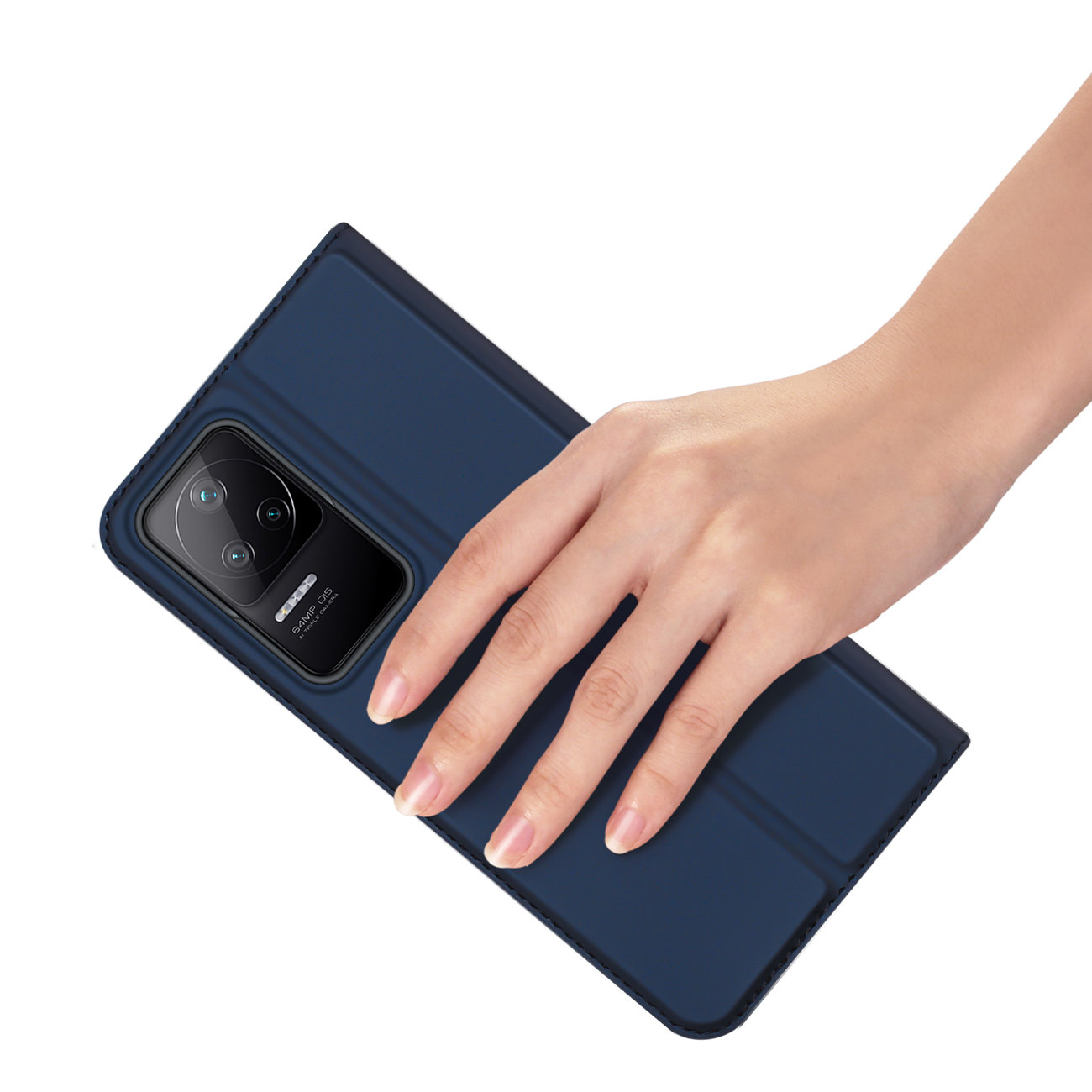 Etui zamykane z klapk i magnesem Dux Ducis Skin Pro niebieski Xiaomi POCO F4 5G / 7
