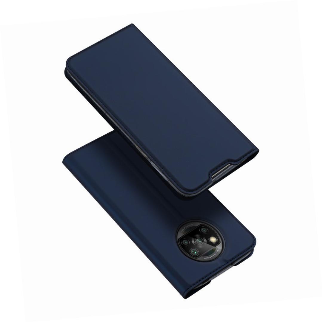Etui zamykane z klapk i magnesem Dux Ducis Skin Pro niebieski Xiaomi POCO X3 Pro