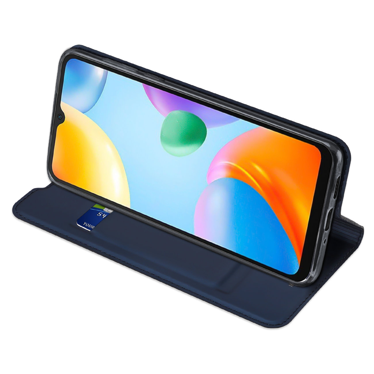 Etui zamykane z klapk� i magnesem Dux Ducis Skin Pro niebieski Xiaomi Redmi 10C / 8