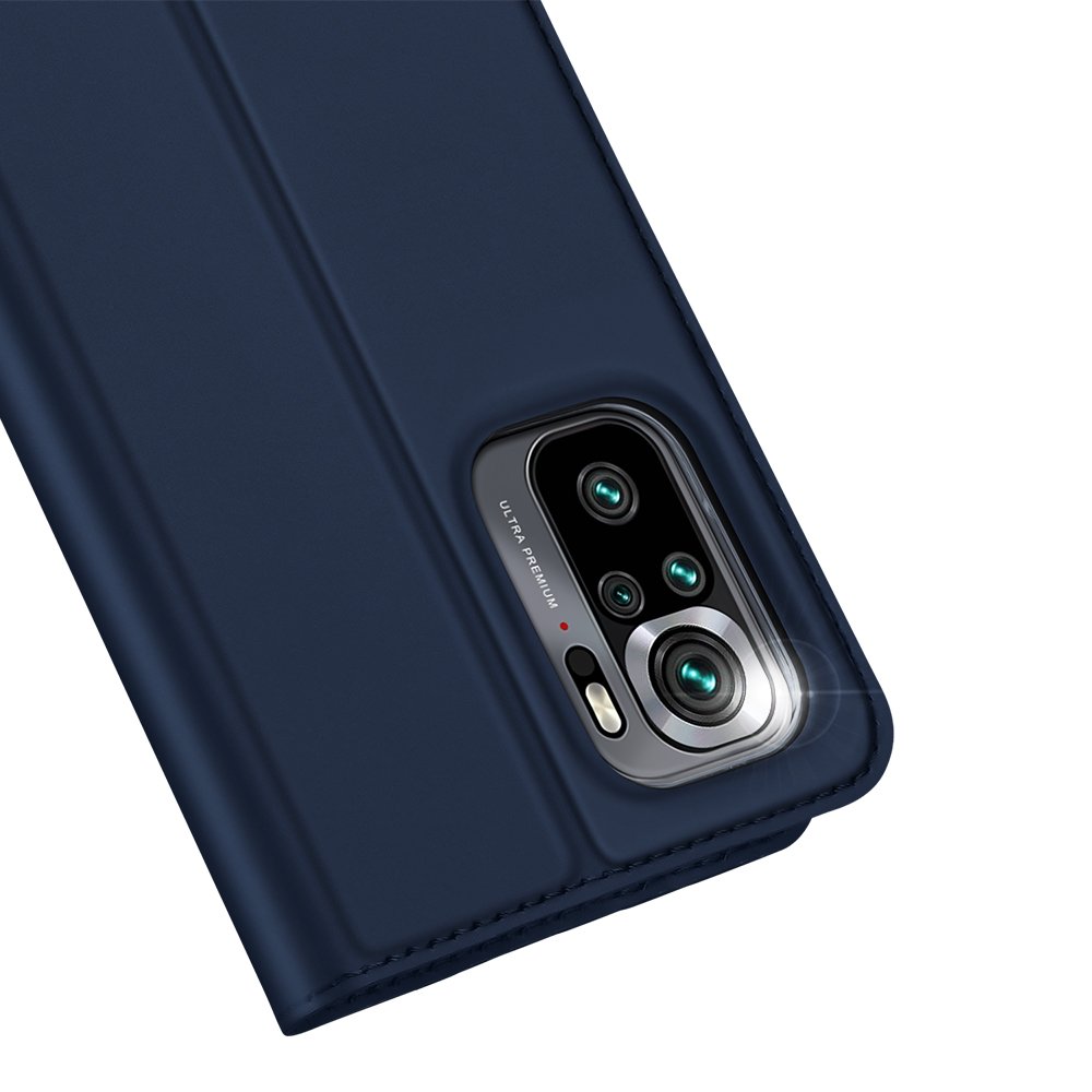 Etui zamykane z klapk i magnesem Dux Ducis Skin Pro niebieski Xiaomi Redmi Note 10 / 3