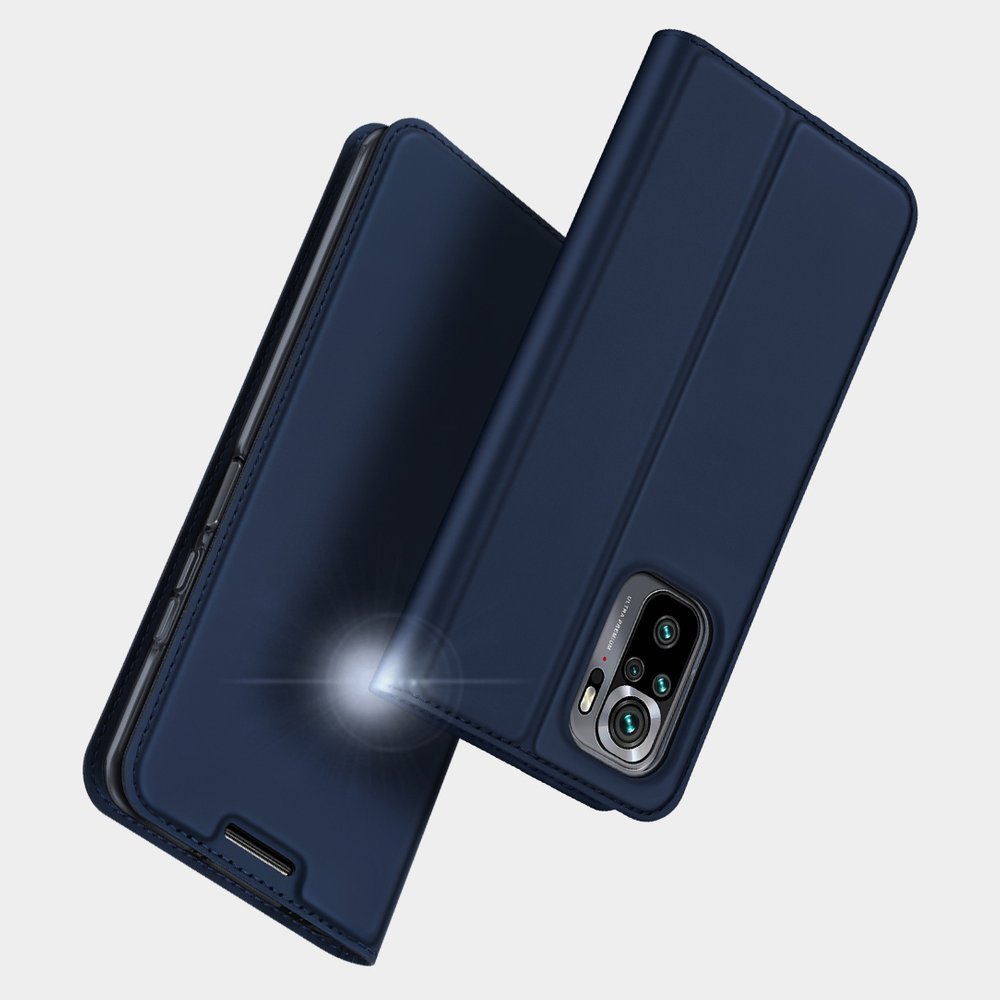 Etui zamykane z klapk� i magnesem Dux Ducis Skin Pro niebieski Xiaomi Redmi Note 10S / 10