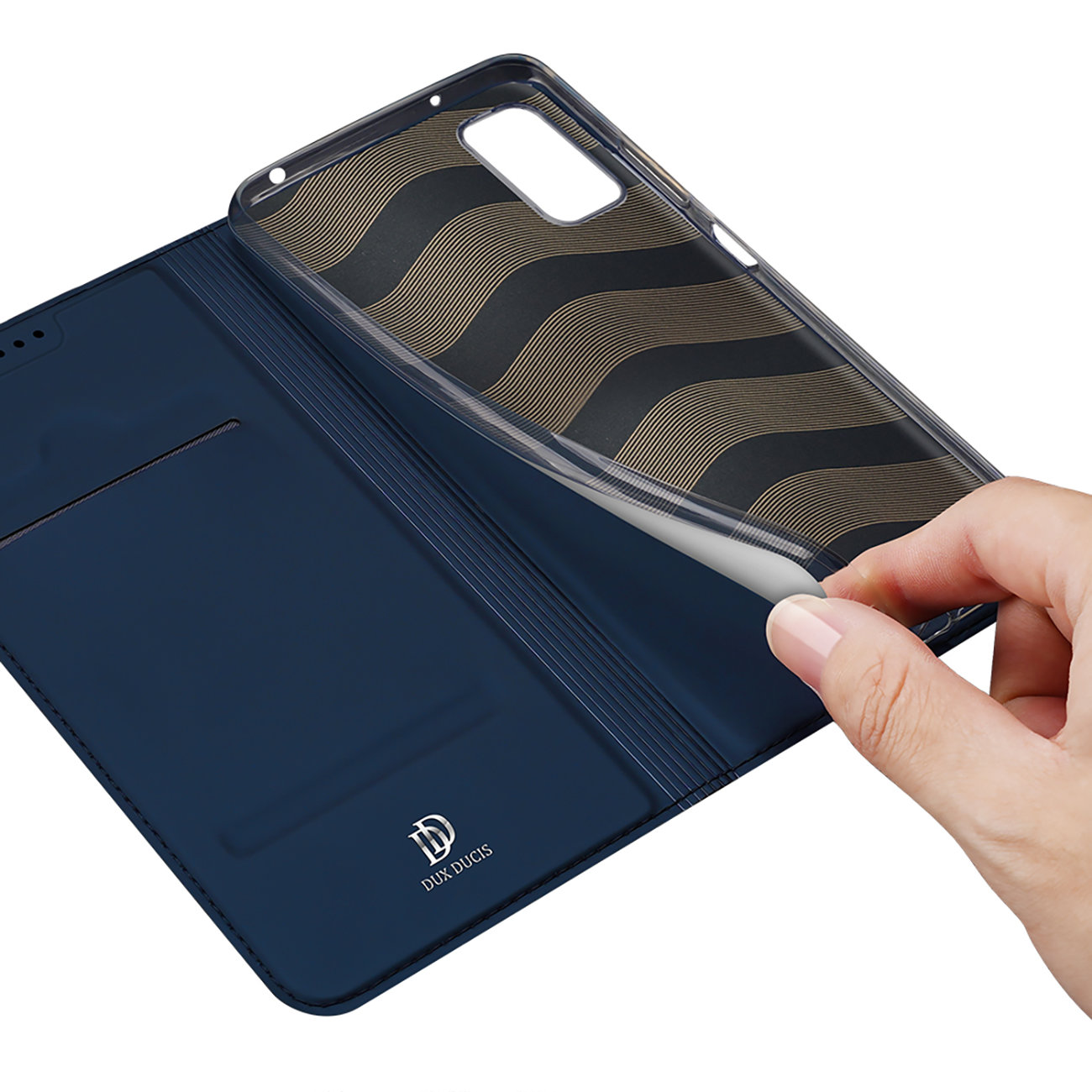 Etui zamykane z klapk i magnesem Dux Ducis Skin Pro niebieski Xiaomi Redmi Note 11E / 8