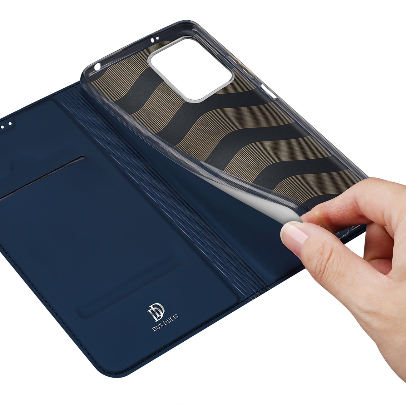 Etui zamykane z klapk i magnesem Dux Ducis Skin Pro niebieski Xiaomi Redmi Note 12 Pro / 8