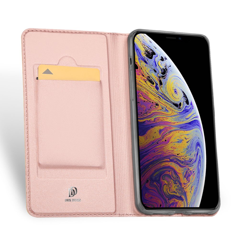 Etui zamykane z klapk� i magnesem Dux Ducis Skin Pro r�owy Apple iPhone 11 / 3
