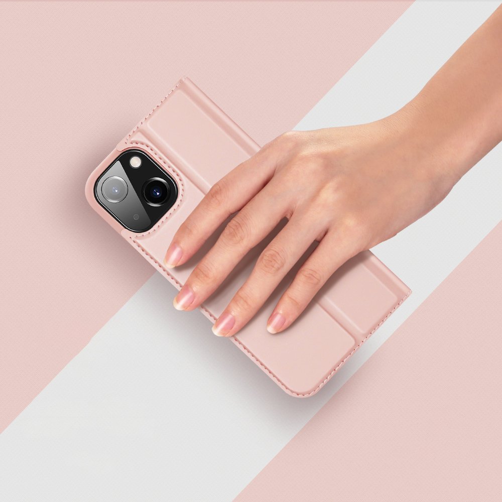 Etui zamykane z klapk� i magnesem Dux Ducis Skin Pro r�owy Apple iPhone 13 / 12