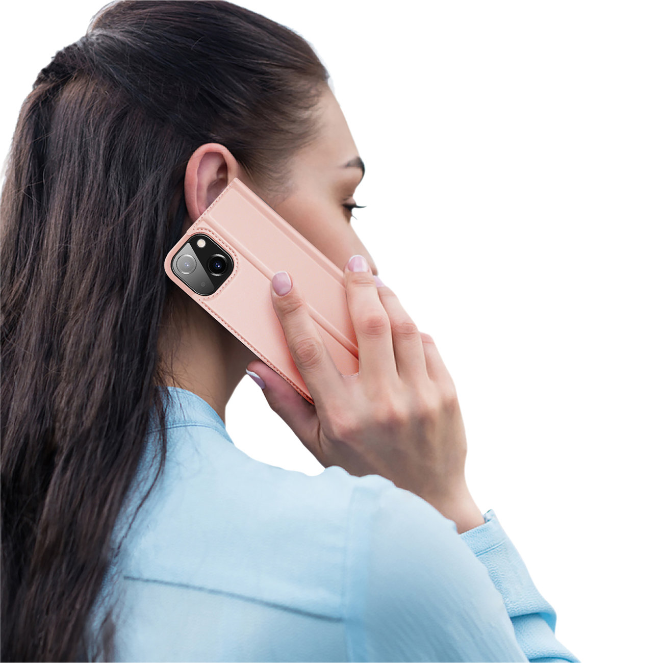 Etui zamykane z klapk i magnesem Dux Ducis Skin Pro rowy Apple iPhone 13 / 8