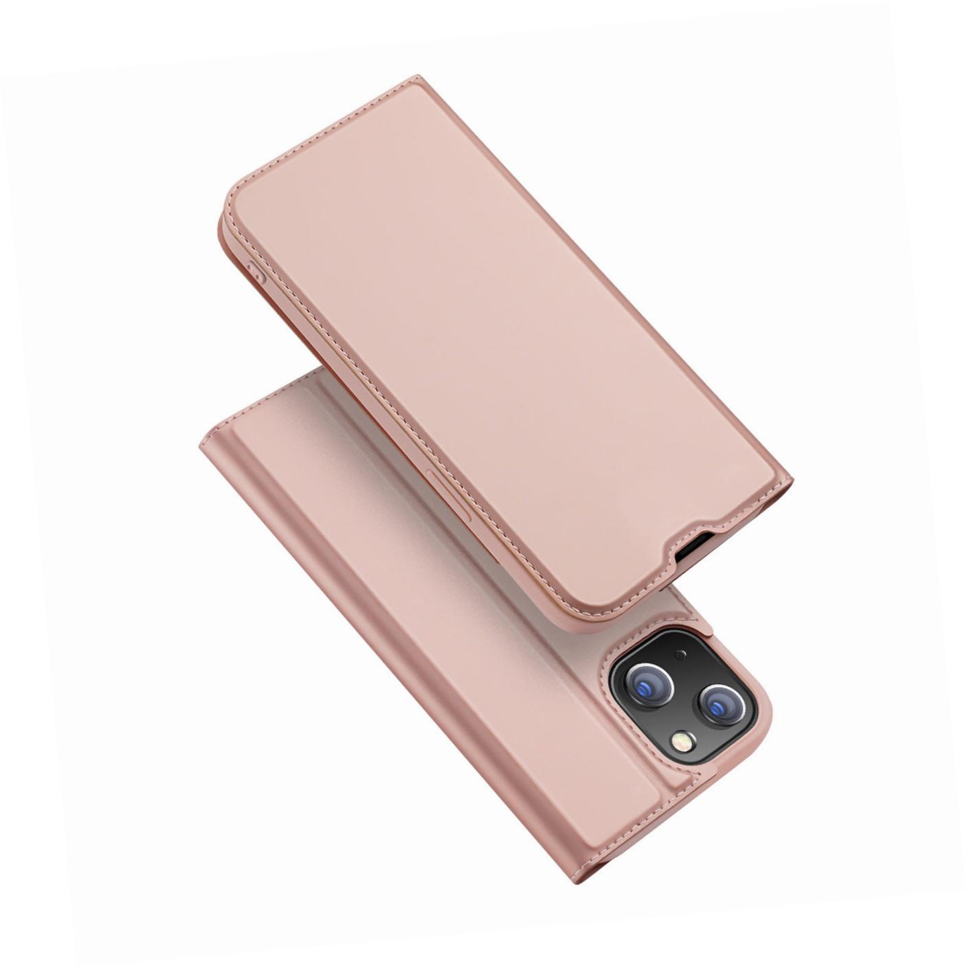 Etui zamykane z klapką i magnesem Dux Ducis Skin Pro różowy Apple iPhone 14 Etui zamykane z klapką i magnesem Dux Ducis Skin Pro różowy Apple iPhone 14