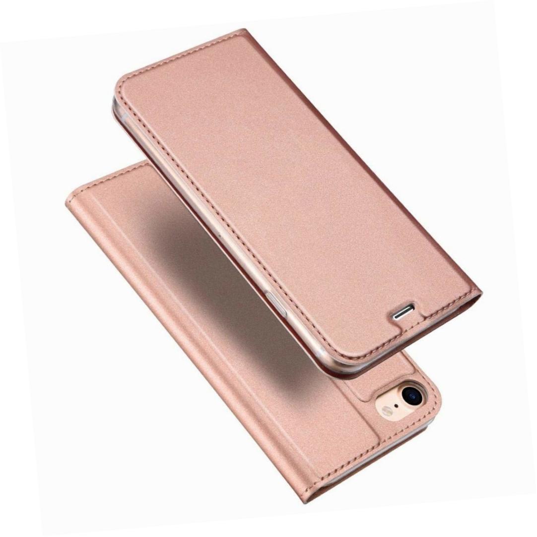 Etui zamykane z klapk� i magnesem Dux Ducis Skin Pro r�owy Apple iPhone 8