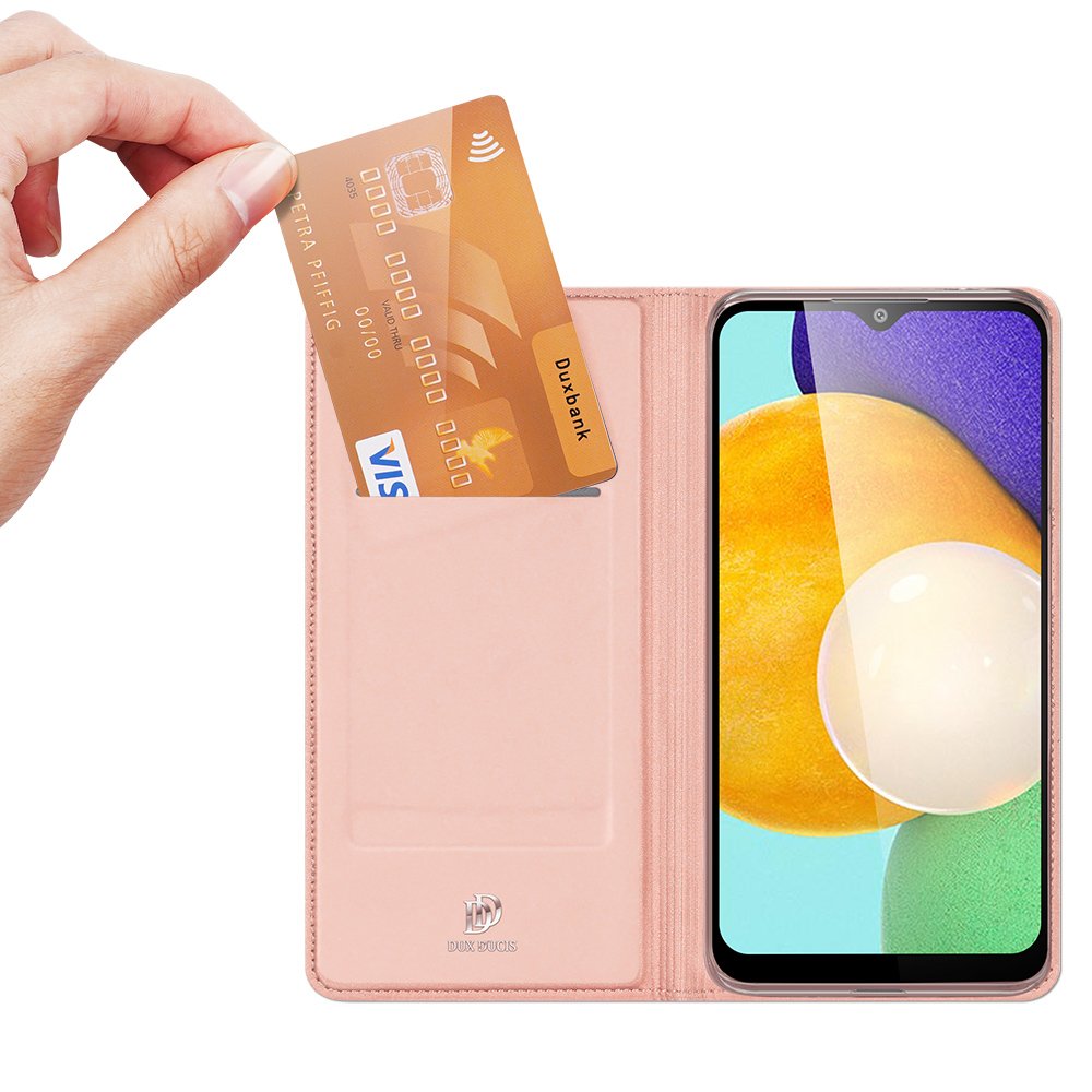Etui zamykane z klapką i magnesem Dux Ducis Skin Pro różowy Samsung Galaxy A03s / 2 Etui zamykane z klapką i magnesem Dux Ducis Skin Pro różowy Samsung Galaxy A03s / 2